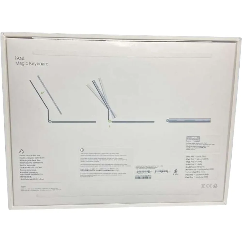 Apple Magic Keyboard iPad Pro 11-inch M4 M5 White/Silver A2975 MWR03LL/A Openbox